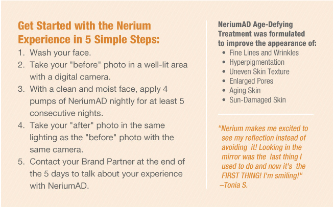 NeriumAD Instructions